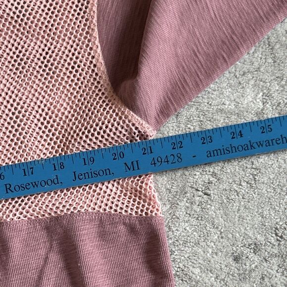 Kimes Ranch Hoodie Womens Medium Pink Western Sweatshirt Mesh Top & Sleeves - Picture 9 of 10